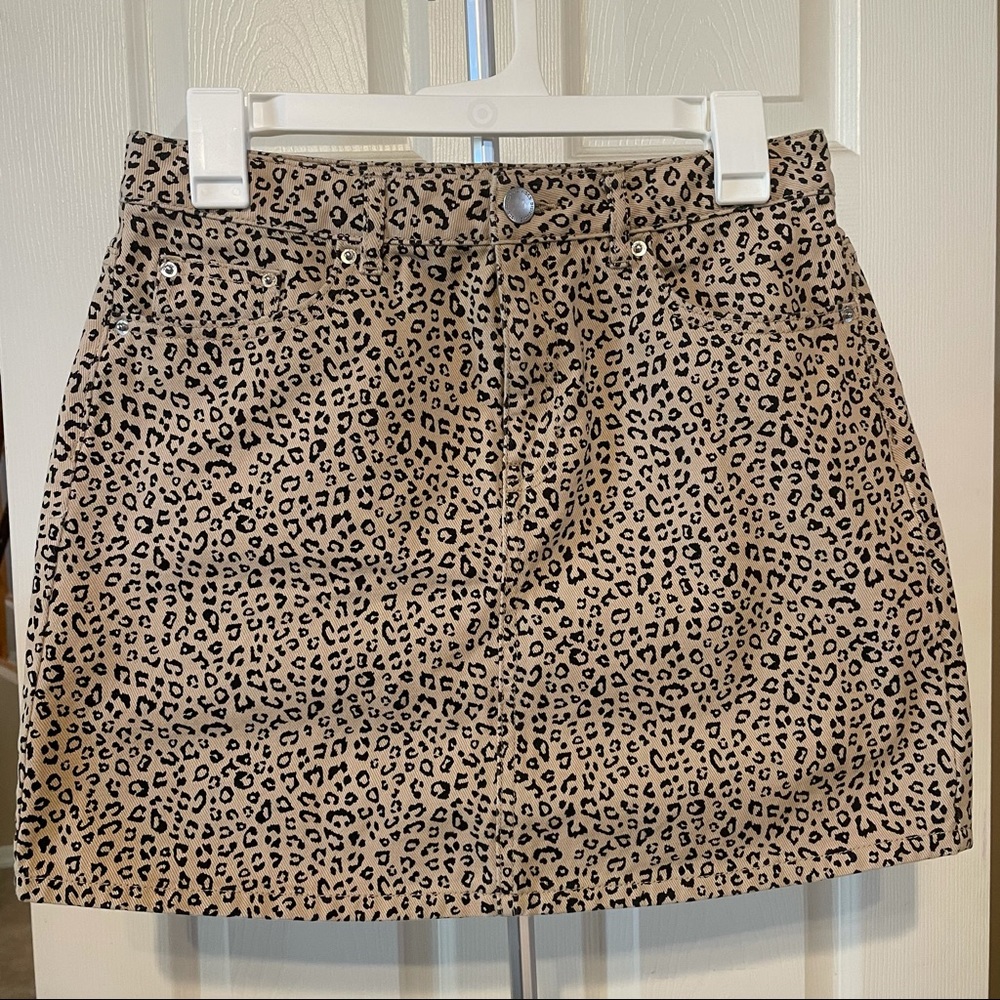 Animal print skirt